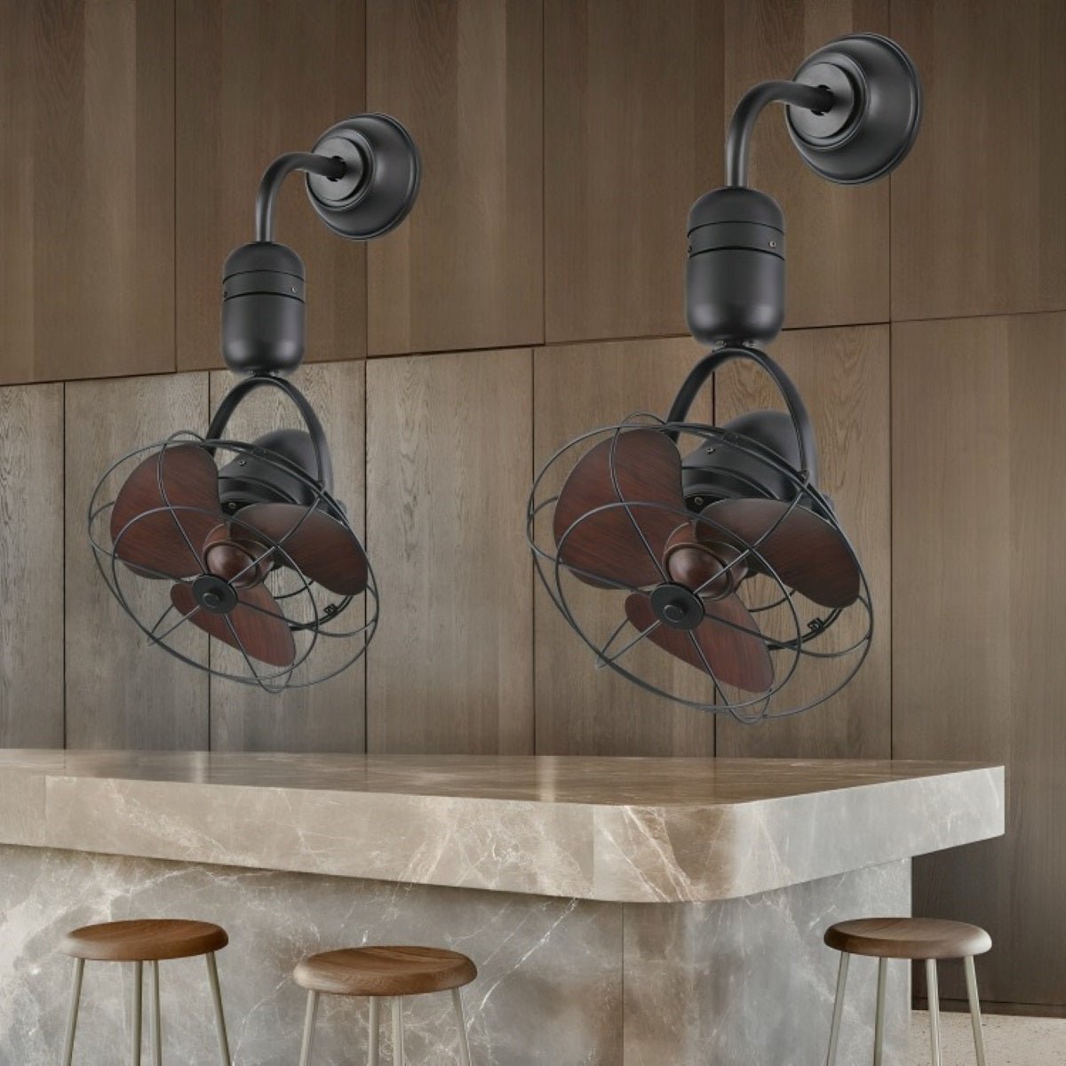 Vintage Swing Rotation 6-Speed DC Motor Ceiling Fan Wall fan