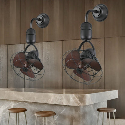 Vintage Swing Rotation 6-Speed DC Motor Ceiling Fan Wall fan