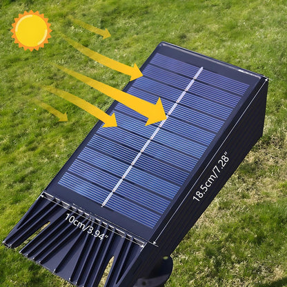 Waterproof LED Solar Multi-zoom Spot Light Landscape Lighting