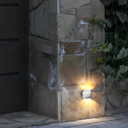 Waterproof Mdern Round LED Outdoor Step Lights Deck Stair Lights