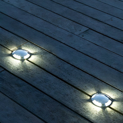 Waterproof Mdern Round LED Outdoor Step Lights Deck Stair Lights