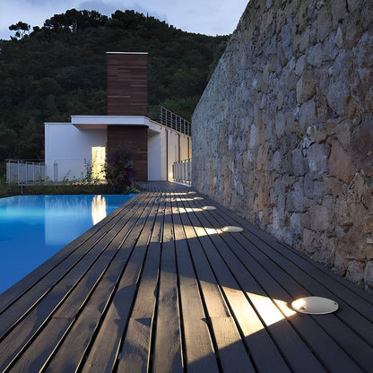 Waterproof Mdern Round LED Outdoor Step Lights Deck Stair Lights