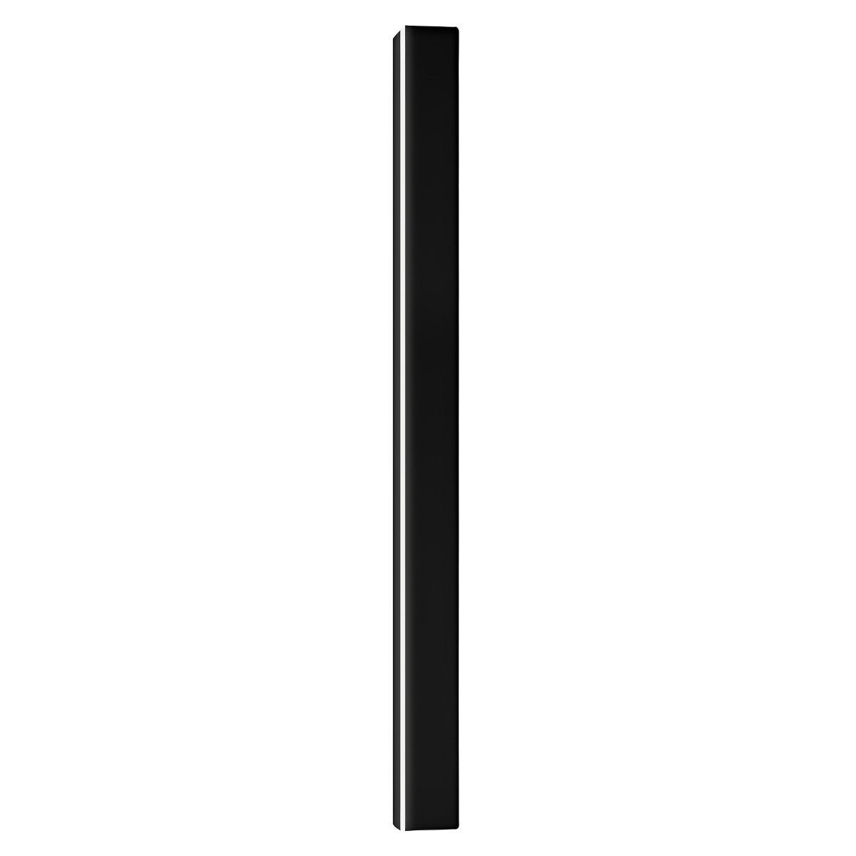 Waterproof Modern Black Long Strip LED Sconce Light Frosted Wall Light