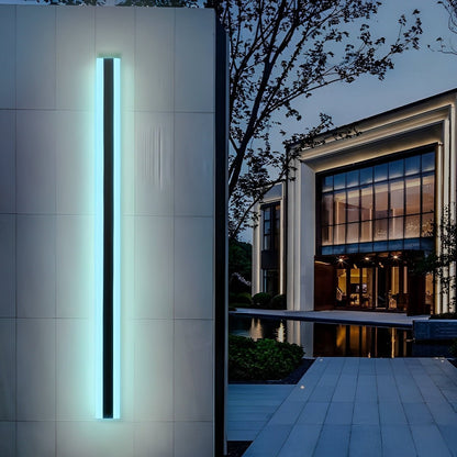 Waterproof Modern LED RGB Long Strip Outdoor Wall Light