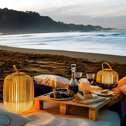 Waterproof Handmade Outdoor Bamboo Light Hanging Lanterns