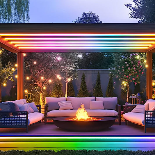 Waterproof Outdoor RGB Recessed Flexible LED Linear Light