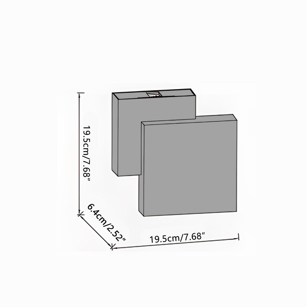 Waterproof Outdoor Square Up and Down Exterior Wall Lights Adjustable