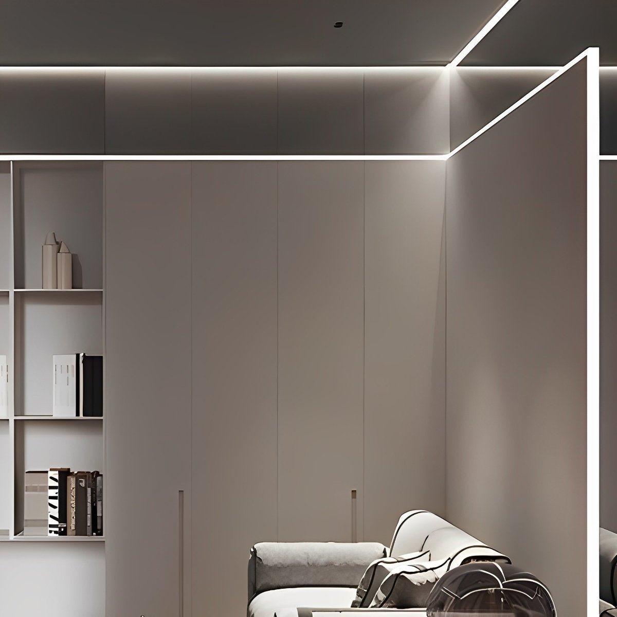 DIY Waterproof Recessed Silicone 24V Modern Flexible LED Strip Lights Linear Light 197''