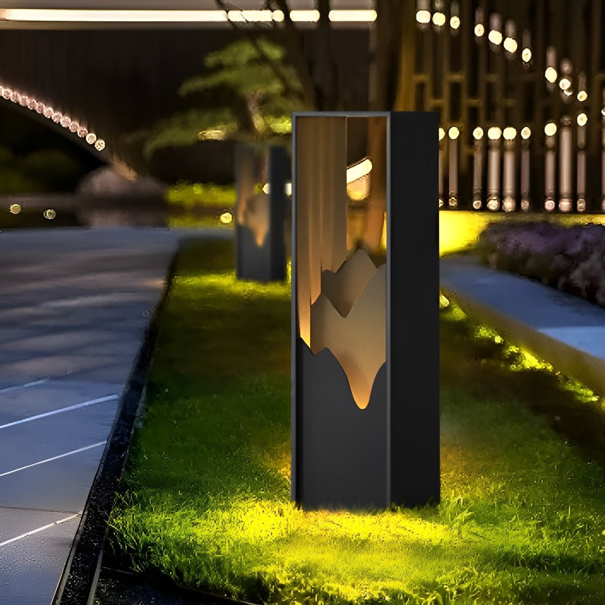 Waterproof LED Mountain Scenery Outdoor Path Lights