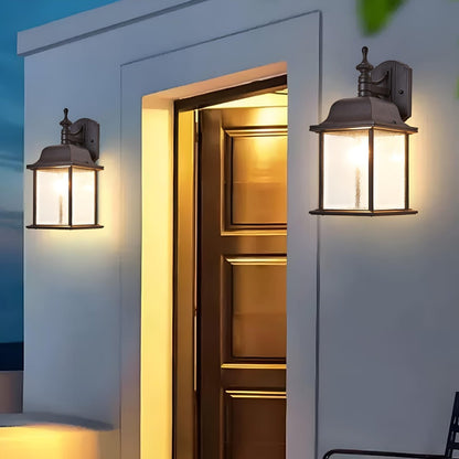 Waterproof Vintage Farmhouse Lantern Outdoor LED Porch Wall Lights
