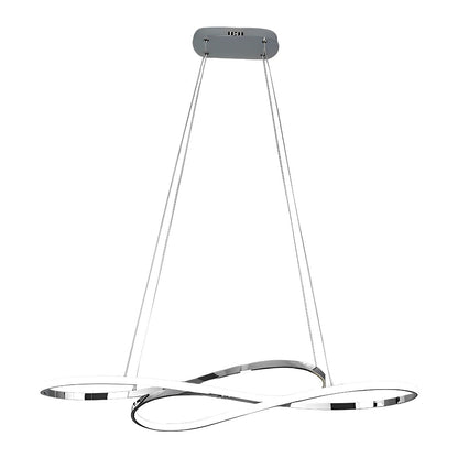 Wavy Double 8-shaped LED Stepless Dimming Modern Minimalist Chandelier