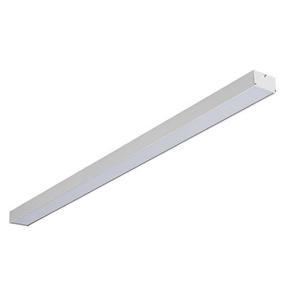 White Rectangle Strip LED Modern Recessed Hanging Linear Light