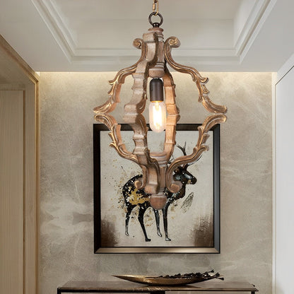Wood Vintage Rustic Industrial Pendant Light